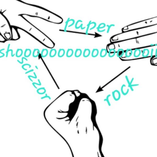 Rock paper scizzor shoo