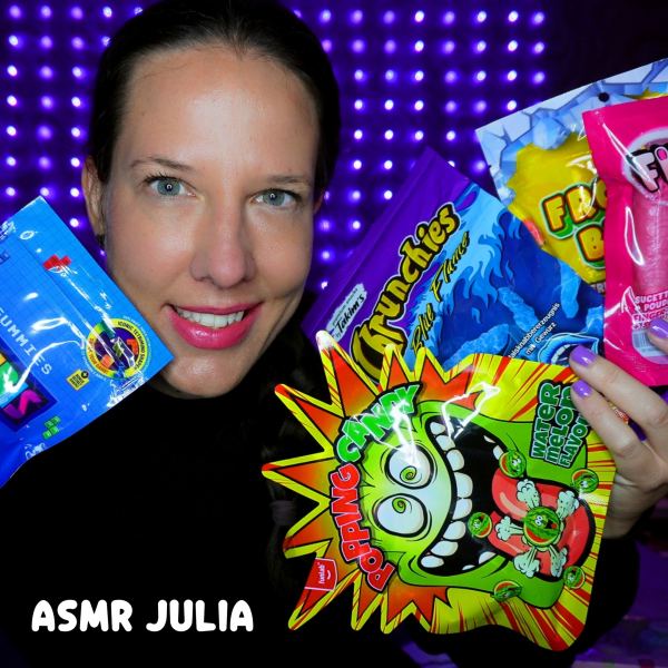ASMR S&uuml;&szlig;igkeiten-Test