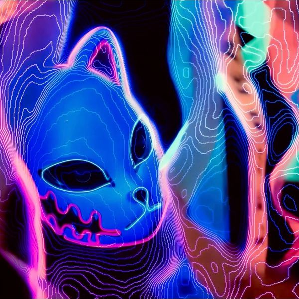 ASMR Neon Cat is giving you tingles (No talking, Layered Sounds)
