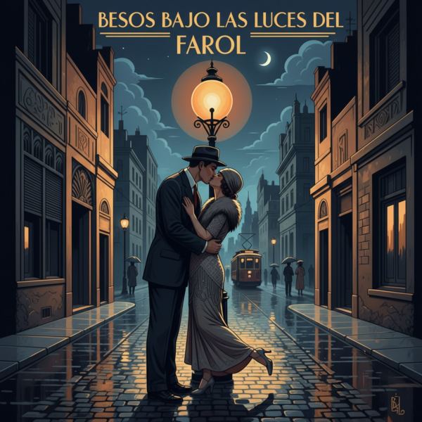 Besos bajo las luces del farol