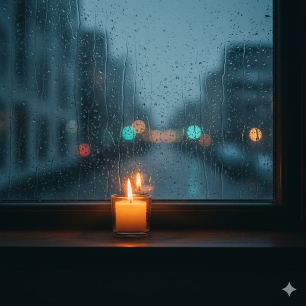 Candle & Rain