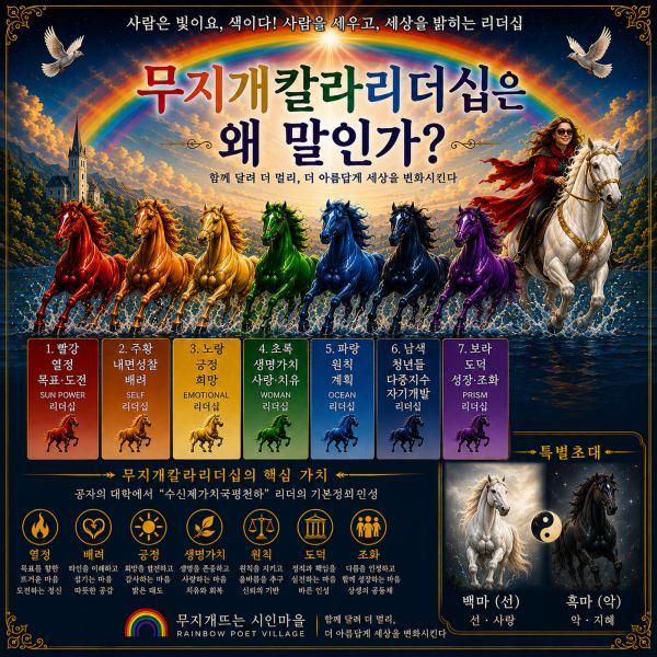 Why Seven Horses for Rainbow Color Leadership? Declaration