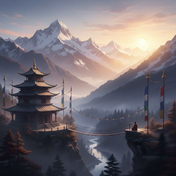 Temple of Himalayan Dawn