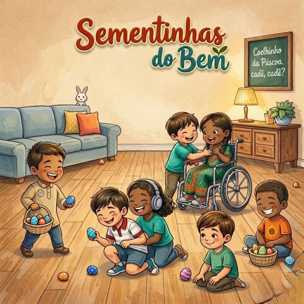 Coelhinho da P&aacute;scoa, cad&ecirc;, cad&ecirc;?