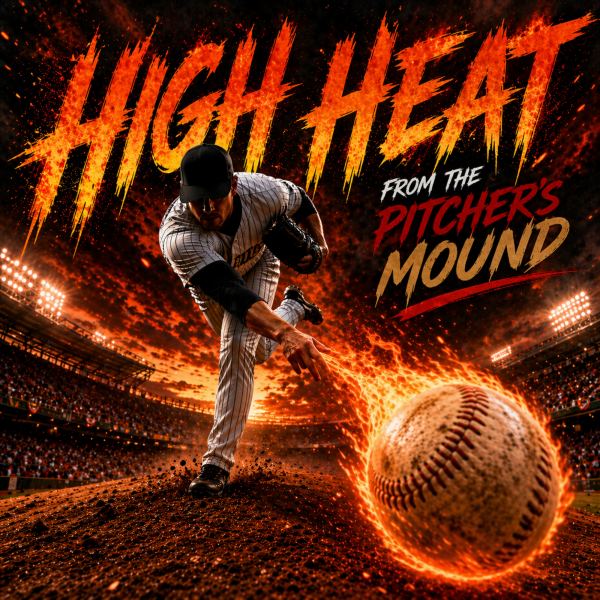 High heat from the pitchers mound