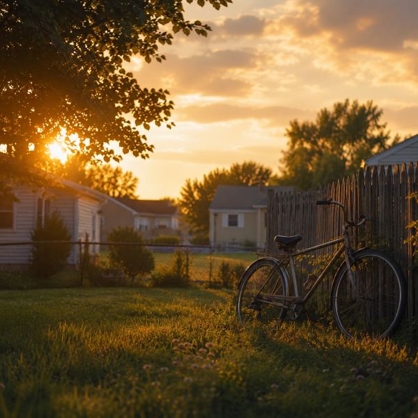 Bicycle Near the Fence