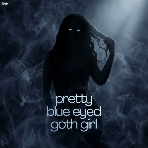 Pretty Blue-Eyed Goth Girl