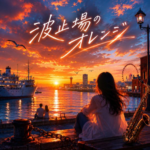 波止場のオレンジ