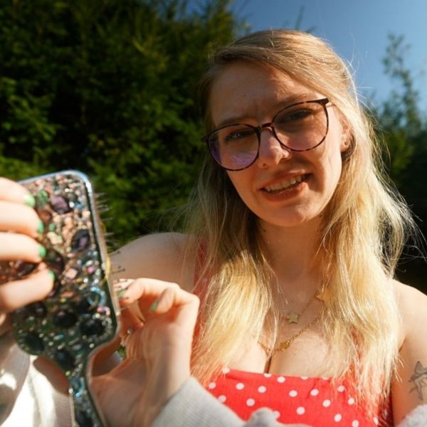 Metallische PomPoms