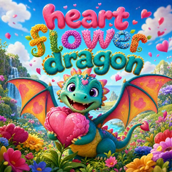 Heart Flower Dragon