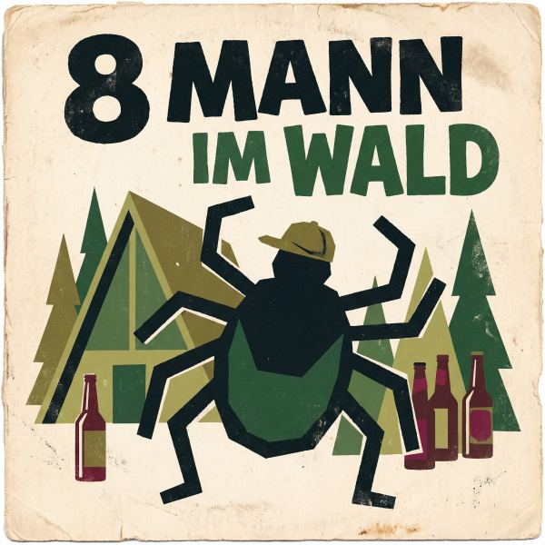 8 Mann im Wald