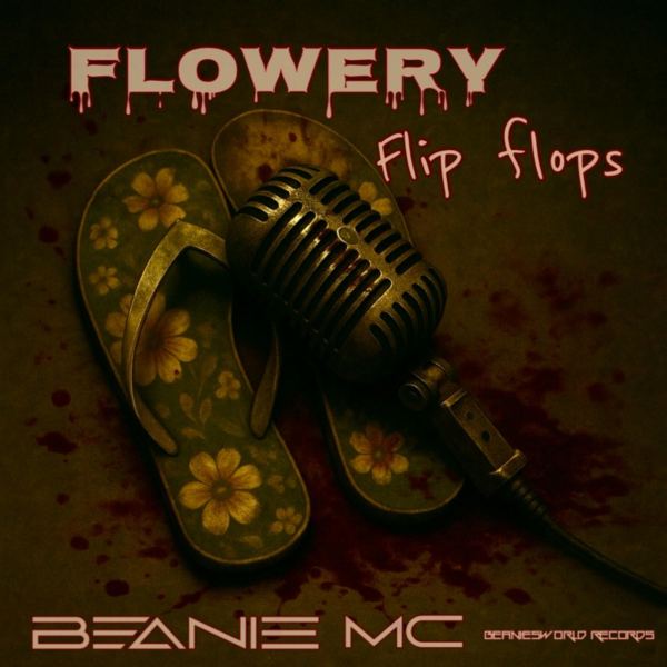 Flowery Flip Flops