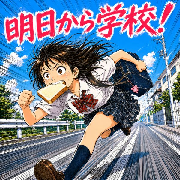 明日から学校！