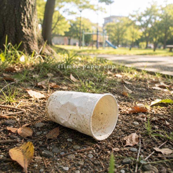 flimsy paper cup
