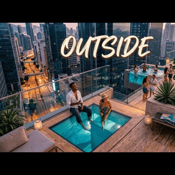 Outside