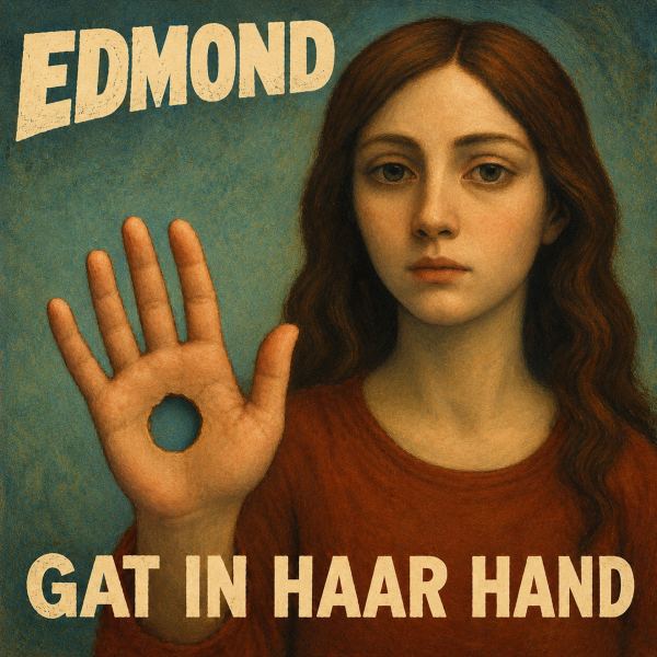 Gat in haar hand